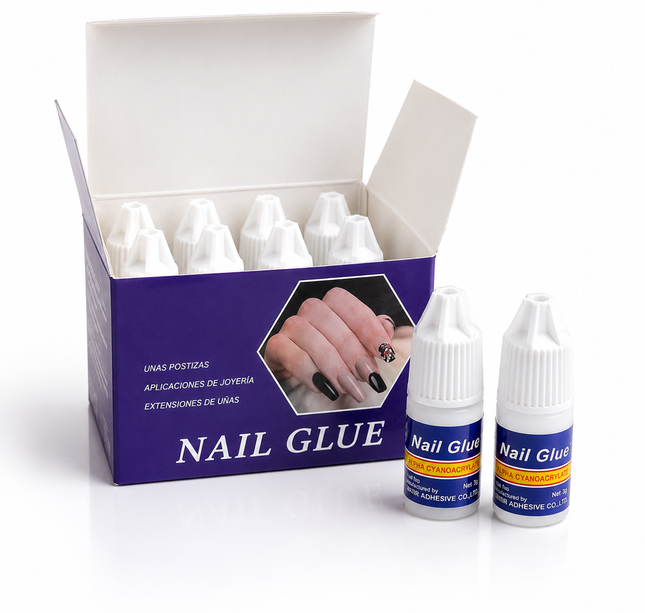 Exclusivo Tienda en linea 💥💎12 Pegamentos para Uñas en Gotero Liquido $5.5 c/u