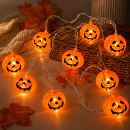 Serie de Calabazas Halloween Luz Calida
