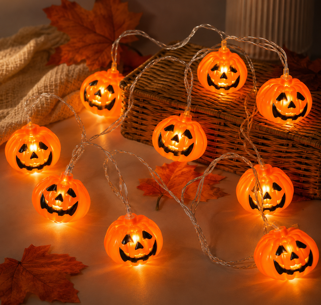 Serie de Calabazas Halloween Luz Calida