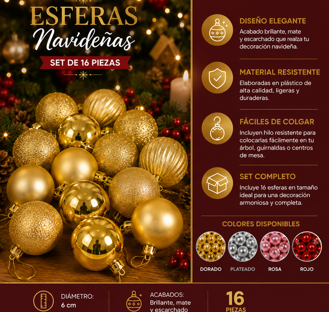 Exclusivo Tienda en linea 💥💎Caja de 16 Esferas Combinadas