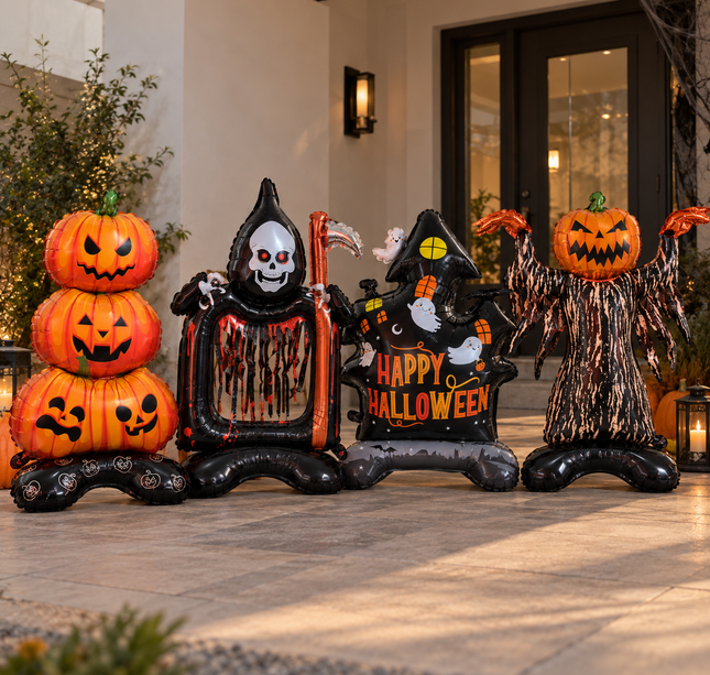 6 Globos Halloween Grandes para decorar $35 c/u