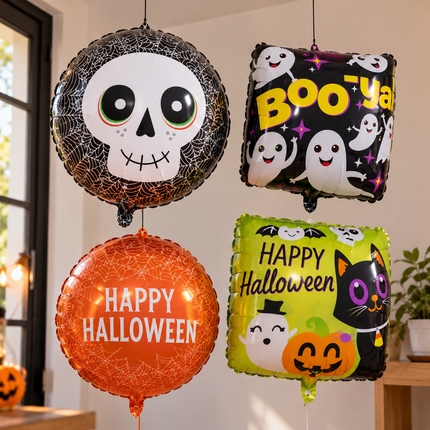 10 Globos Haloween 18 Pulgadas $3.9 c/u (modelos surtidos)