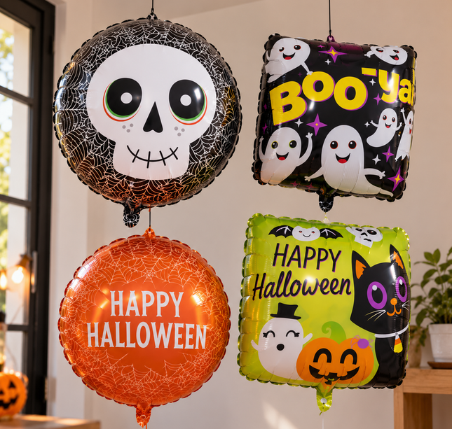10 Globos Haloween 18 Pulgadas $3.9 c/u (modelos surtidos)