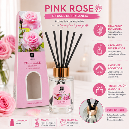 Exclusivo Tienda en linea 💥💎Difusor de Francia "Pink Rose" 100ml
