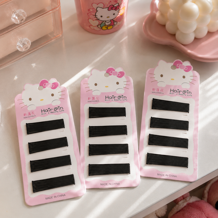 Exclusivo Tienda en linea 💥💎12 Sets Kitty Pasadores Negros para Cabello $7.9 c/u