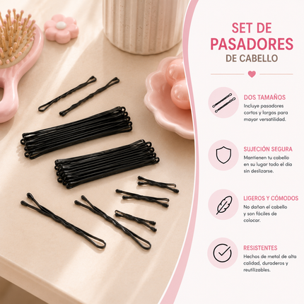 Exclusivo Tienda en linea 💥💎12 Sets Kitty Pasadores Negros para Cabello $7.9 c/u