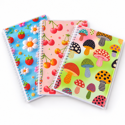 Exclusivo Tienda en linea 💥💎Libreta Escolar con Doble Espiral y tapa de Plastico