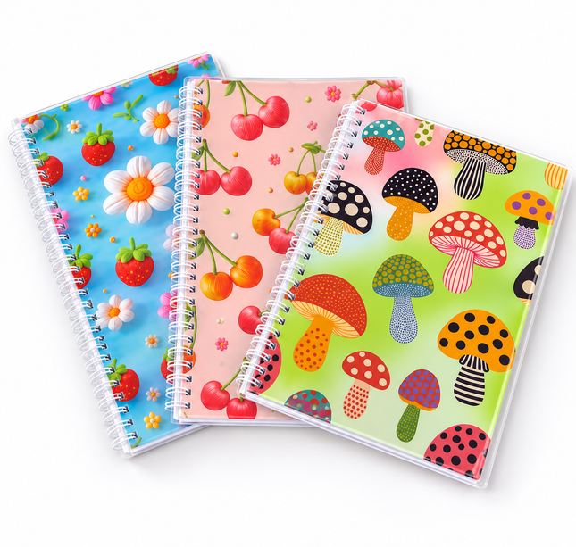 Exclusivo Tienda en linea 💥💎Libreta Escolar con Doble Espiral y tapa de Plastico