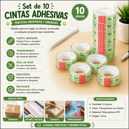 Exclusivo Tienda en linea 💥💎3 Paquete con 10 Piezas de Diurex $15 c/u