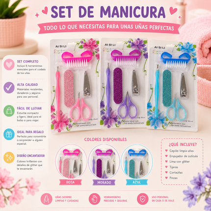 12 Sets de Manicura Diamantada Colores $15 c/u