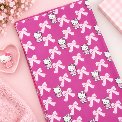 Exclusivo Tienda en linea 💥💎Papel coreano con 2 diseños de kitty 10 pliegos  $8.50 C/U