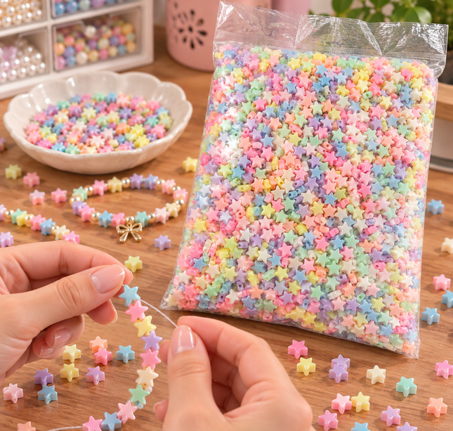 Exclusivo Tienda en linea 💥💎Bolsa con 250 g  perla Sintetica "estrella"