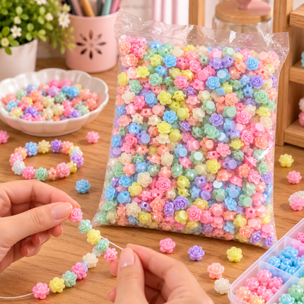 Exclusivo Tienda en linea 💥💎Bolsa con 250 g  perla Sintetica "Flores"