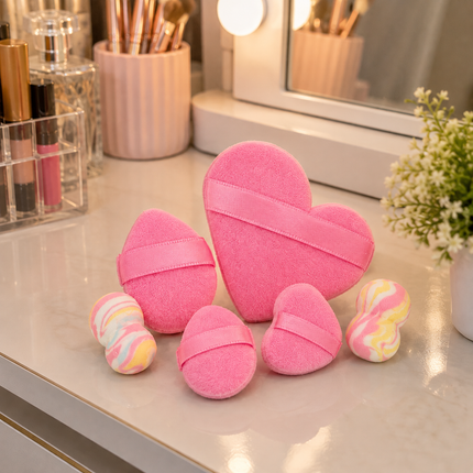 12 Sets Gatitos con Esponjas para Maquillaje $10 c/u