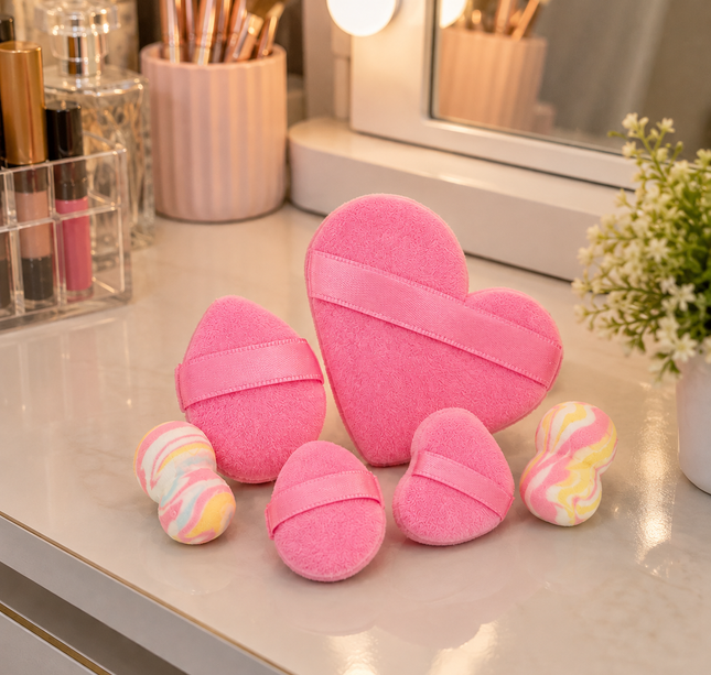 12 Sets Gatitos con Esponjas para Maquillaje $10 c/u