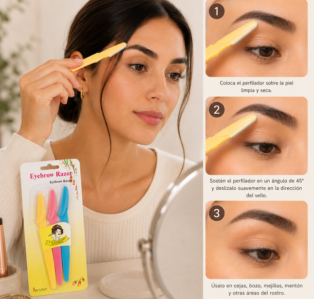 12 Sets de 3 perfiladores para Rostro $7 c/u