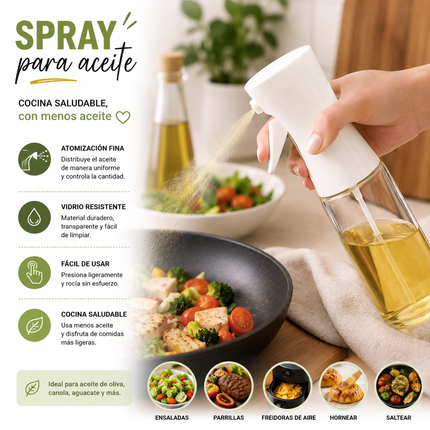Exclusivo Tienda en linea 💥💎2 Spray para Aceite Cocina Blanco/Negro $45 c/u