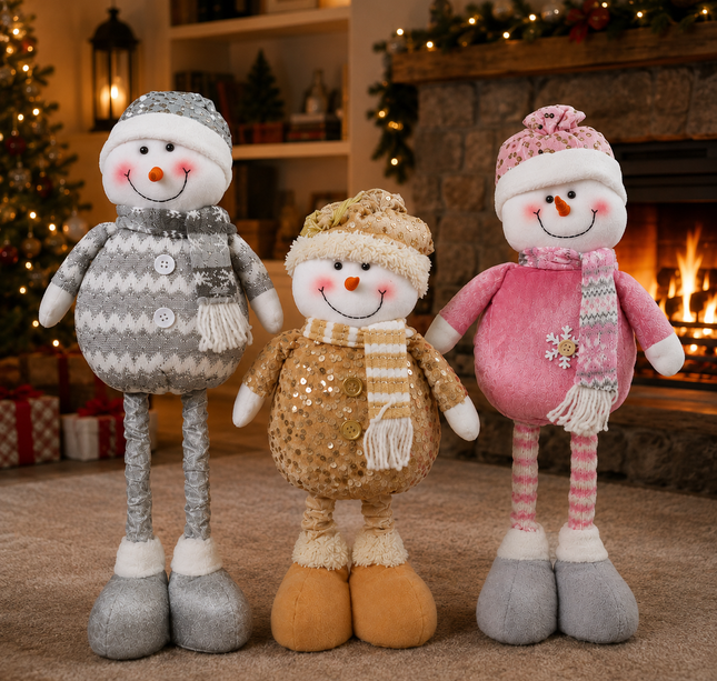 Muñeco de Nieve Navideño Estirable