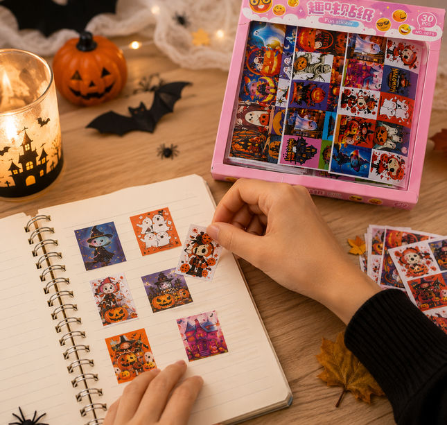 30 Stickers Halloween Lindos $4.5 c/u