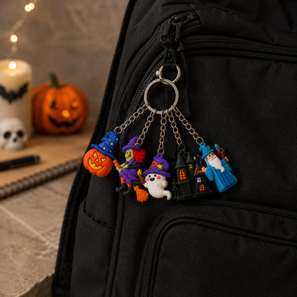 12 Llaveros Halloween Figuras 3D $5.5 c/u