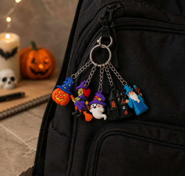 12 Llaveros Halloween Figuras 3D $5.5 c/u