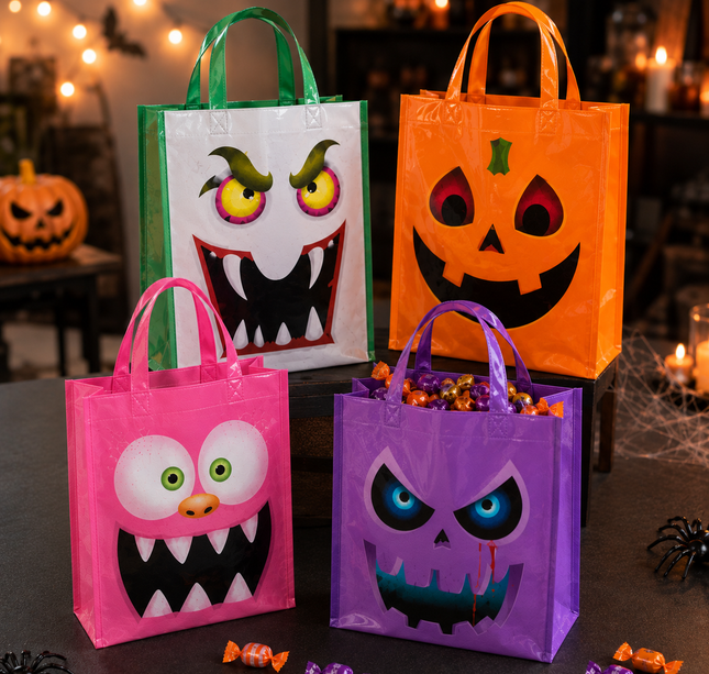 12 Bolsas Halloween Reutlizables $5.5 c/u