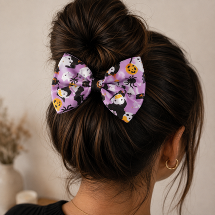 12 Moños Halloween Grandes $6.9 c/u