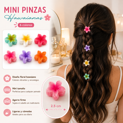 Exclusivo Tienda en linea 💥💎12 Mini Pinzas Hawainas Clasicas Cute $3.5 c/u