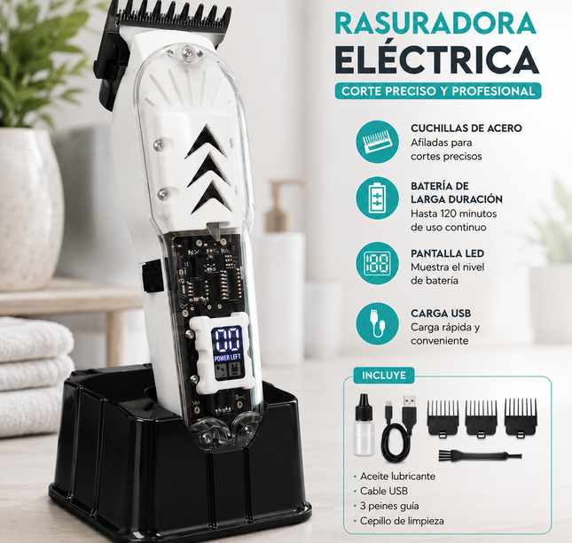 Exclusivo Tienda en linea 💥💎Cortadora Electrica Recargable con 4 Cuchillas Intercambiables