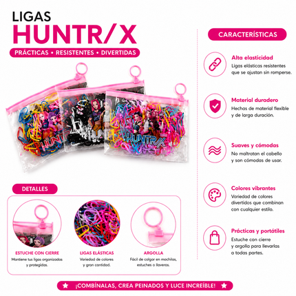 Exclusivo Tienda en linea 💥💎12 Bolsas Huntrix Guerreras Ligas para Cabello $7.5 c/u