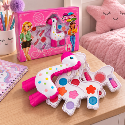 Exclusivo Tienda en linea 💥💎Maquillaje Infantil Jirafa Estuche Giratorio