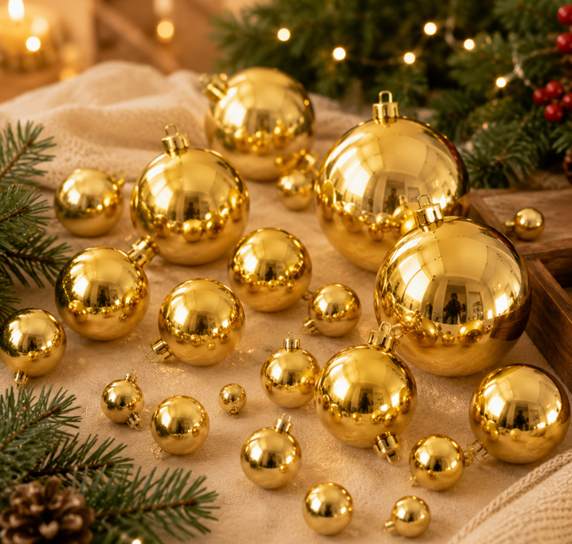 Exclusivo Tienda en linea 💥💎Caja de 29 Esferas Navidad Diferentes Tamaños