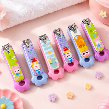 12 Cortauñas Infantil con Protector de Animalitos $6.8 c/u