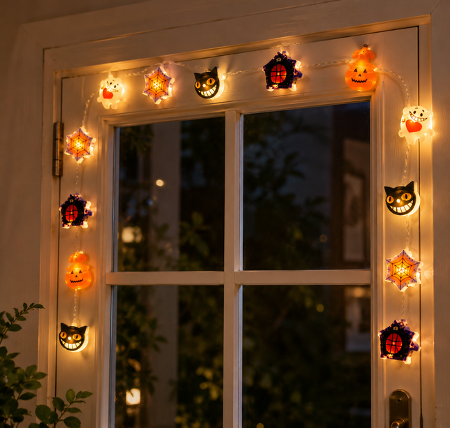 3 Serie de Luces Con Figuras de Halloween $50 c/u