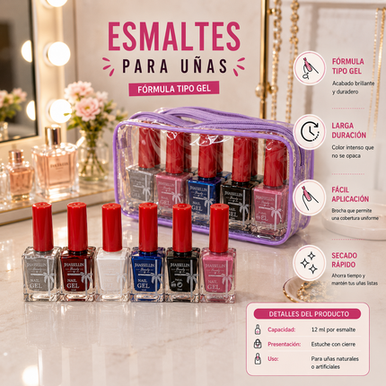 Exclusivo Tienda en linea 💥💎12 Esmaltes para Uñas "Nail Gel" $12 c/u