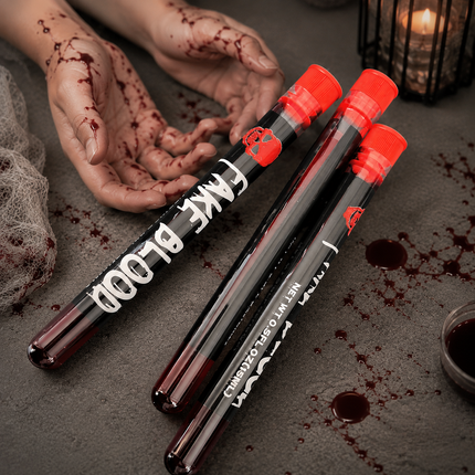 24 Tubos/Ampolletas de Sangre Falsa $12 c/u