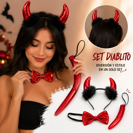 6 Sets Halloween Diablita Disfraz $22 c/u