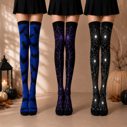 12 Calcetas Largas Decoradas Halloween $27 c/u
