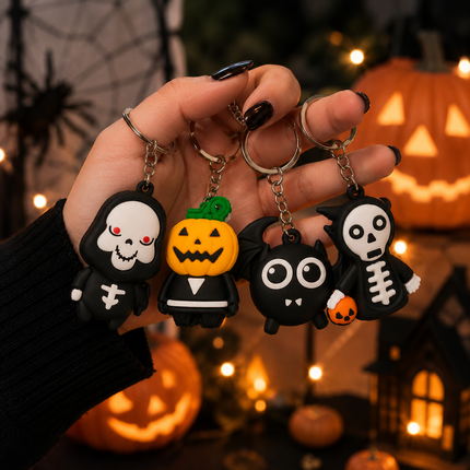 12 Llavero Halloween figuras 3D $5.6 c/u