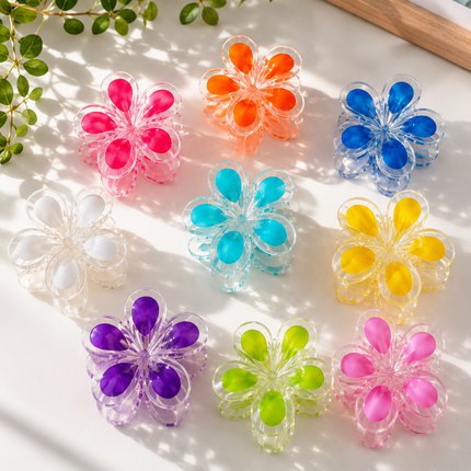 Exclusivo Tienda en linea 💥💎12 Pinzas Hawainas Puntos Neón $13.9 c/u