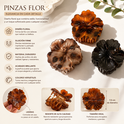 Exclusivo Tienda en linea 💥💎12 Pinzas Flores Animal Print Hermosa $13.5 c/u