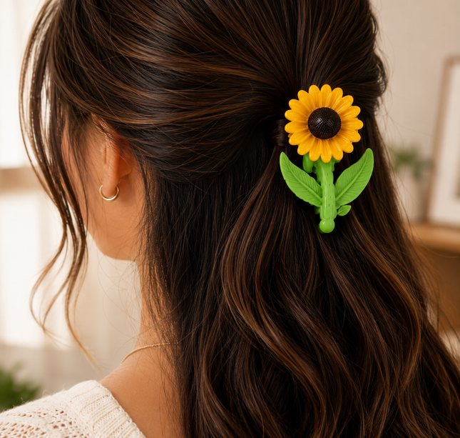 Exclusivo Tienda en linea 💥💎12 Pinzas Flores Girasol Colores Hermoso $16.5 c/u