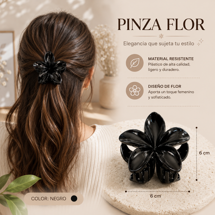 Exclusivo Tienda en linea 💥💎12 Pinzas Hawainas Clasicas Negras Medianas $6.5 c/u