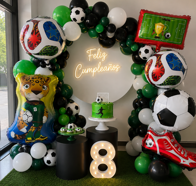 5 Globos Futbol/Mundial para Decorar $18 c/u