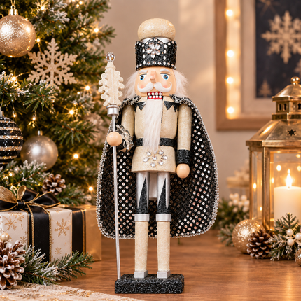 Exclusivo Tienda en linea 💥💎 Cascanueces Rey Copo de Nieve 38 CM $488.00 C/U