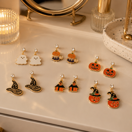 12 Aretes Halloween "Jewelry" $8 c/u