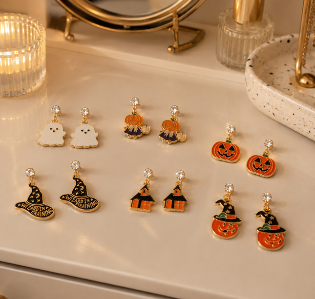 12 Aretes Halloween "Jewelry" $8 c/u