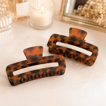 Exclusivo Tienda en linea 💥💎12 Pinzas Animal Print Rectangulares para Cabello $14.5 c/u