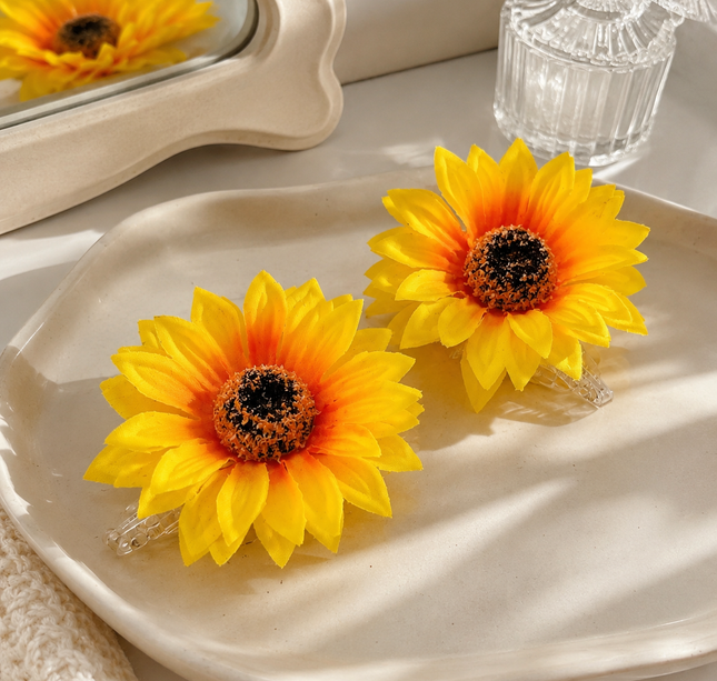 12 Pinzas Girasol Hermosa Grande $16.8 c/u