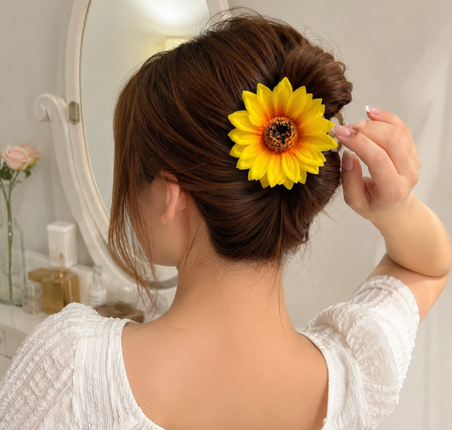 12 Pinzas Girasol Hermosa Grande $16.8 c/u
